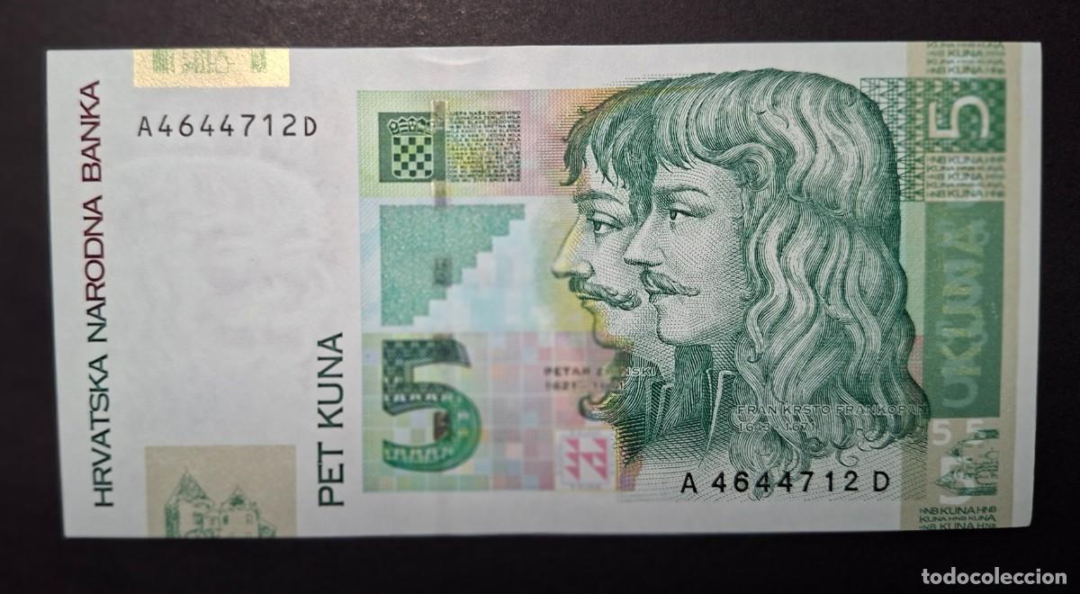Notas Internacionais: CROACIA 5 Kuna 2001 P- 37a SC