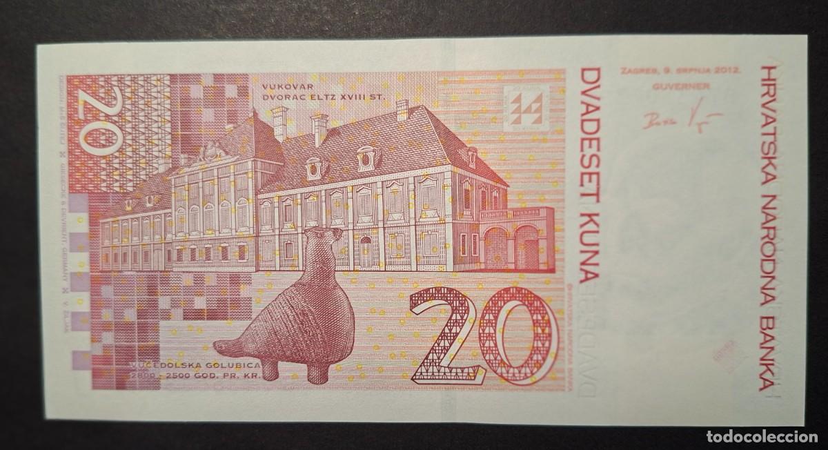 Billetes extranjeros: CROACIA 20 Kuna 2012 P- 39b SC - Foto 2