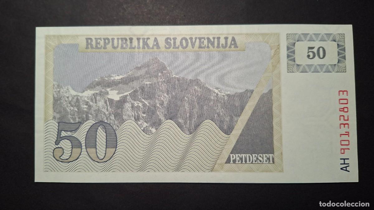 Billets internationaux: ESLOVENIA SLOVENIA 50 Tolarjev 1990 P- 5a SC