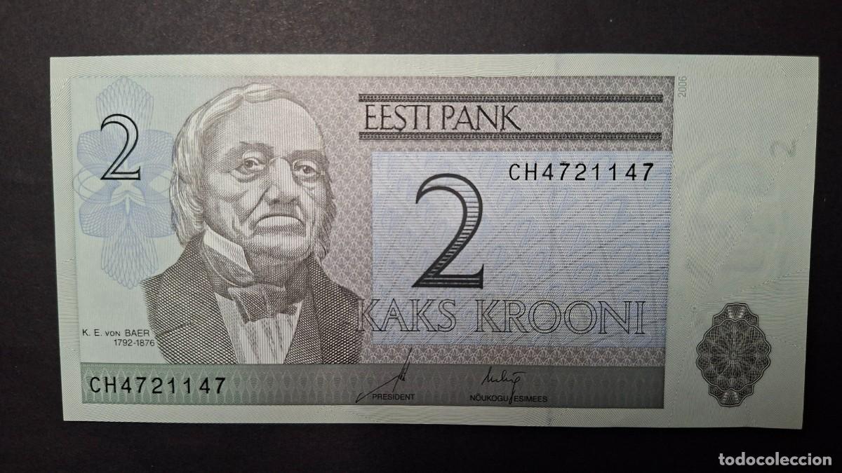 Billets internationaux: ESTONIA 2 Krooni 2006 P- 85a SC