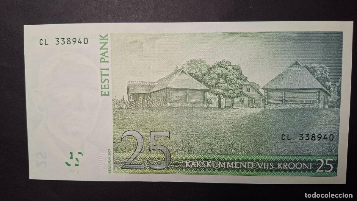 Billetes extranjeros: ESTONIA 25 Krooni 2007 P- 87a SC - Foto 2