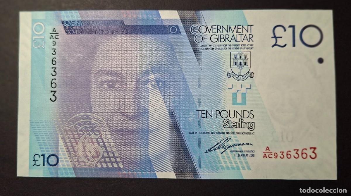 Banconote internazionali: GIBRALTAR 10 Pounds Sterling 2010 P- 36a SC
