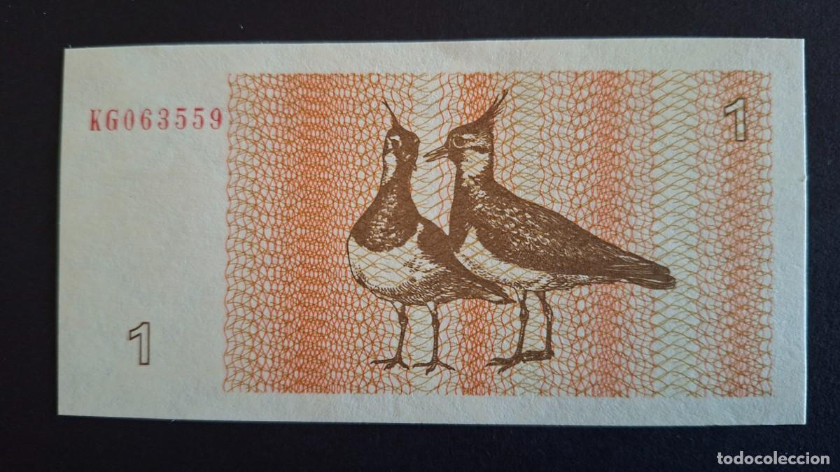 Billetes extranjeros: LITUANIA 1 Talonas 1992 P- 39 SC - Foto 2