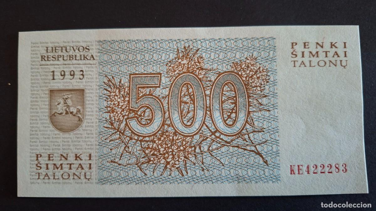 International Banknotes: LITUANIA 500 Talonas 1993 P-46a SC