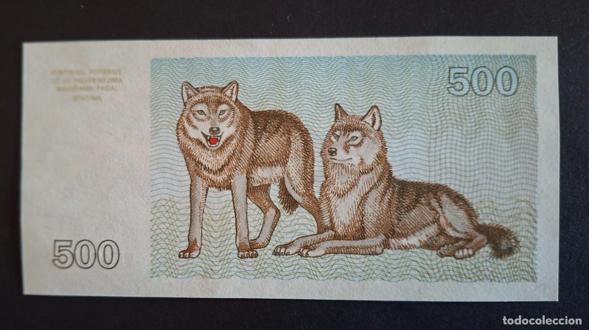 Billetes extranjeros: LITUANIA 500 Talonas 1993 P-46a SC - Foto 2