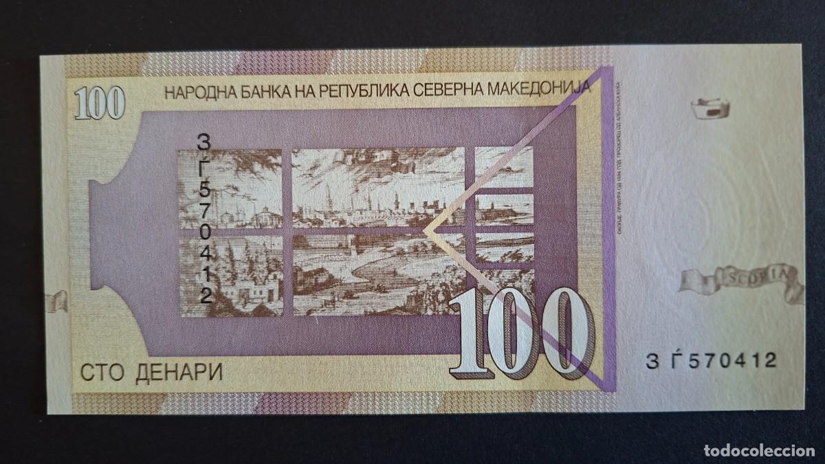 Banconote internazionali: MACEDONIA DEL NORTE 100 Denari 2022 P- 29a SC