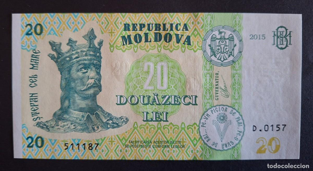 Banconote internazionali: MOLDAVIA 20 Lei 2015 P- 23b SC