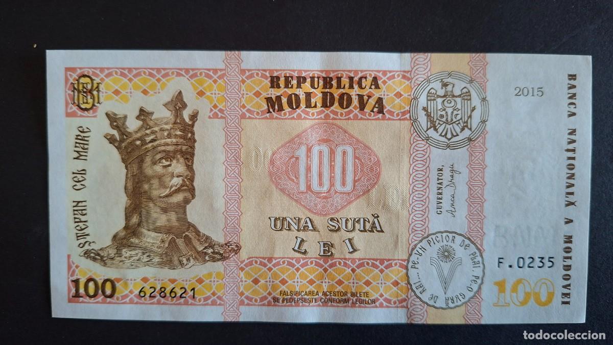 Notas Internacionais: MOLDAVIA 100 Lei 2015 P- 25c SC