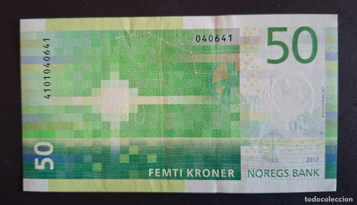 Billetes extranjeros: NORUEGA 50 Kroner 2017 P- 53a - Foto 2
