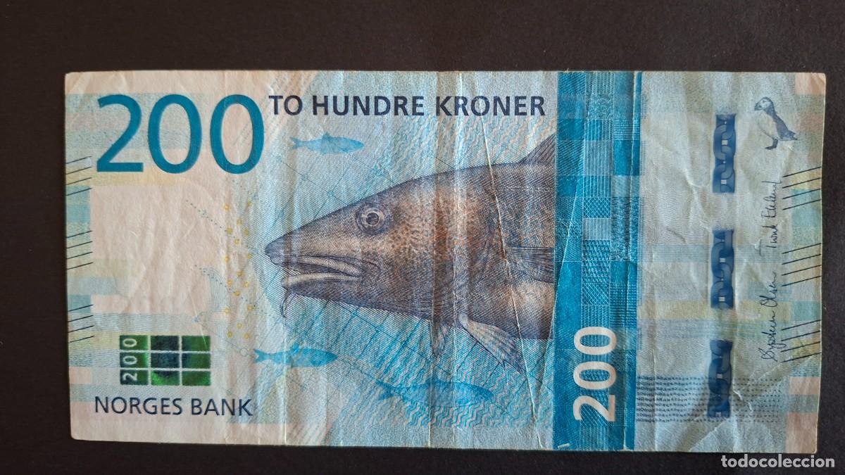 Billetes extranjeros: NORUEGA 200 Kroner 2016 P- 55a - Foto 1