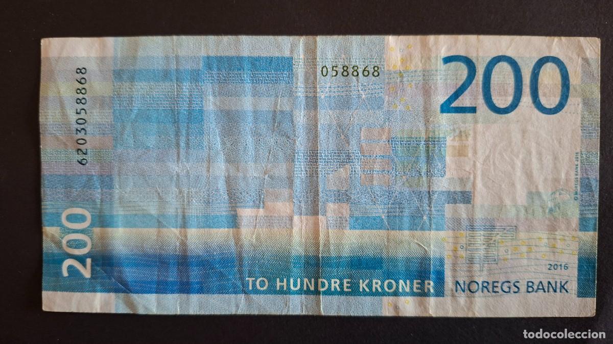 Billetes extranjeros: NORUEGA 200 Kroner 2016 P- 55a - Foto 2