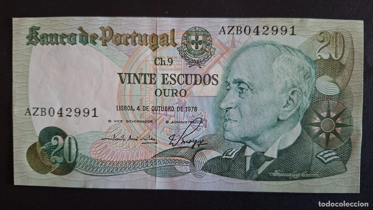International Banknotes: PORTUGAL 20 Escudos 1978 P- 176b.1.1
