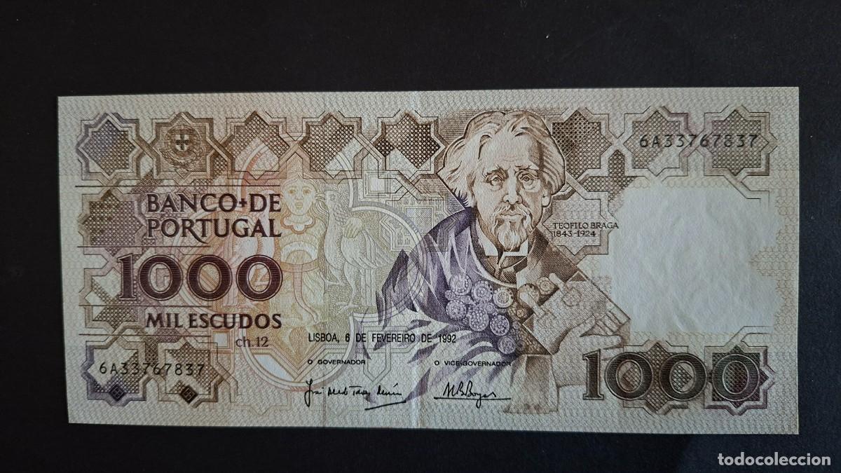 International Banknotes: PORTUGAL 1.000 Escudos 1990 P- 181g.2 SC
