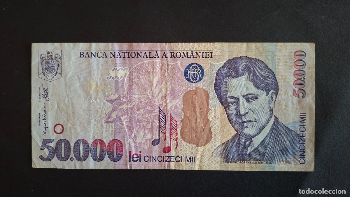 Notas Internacionais: RUMAN&Iacute;A 50.000 Lei 2000 P- 109Aa