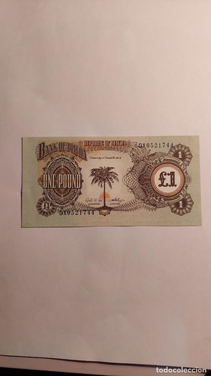 Notas Internacionais: Billete 1 Pound 1968 Biafra