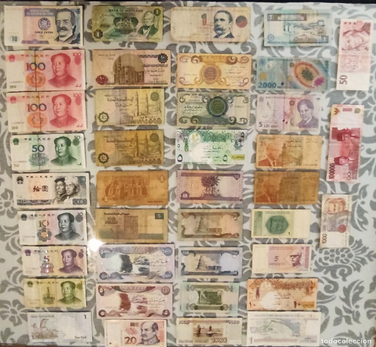Billetes extranjeros: Billetes de diferentes partes del mundo