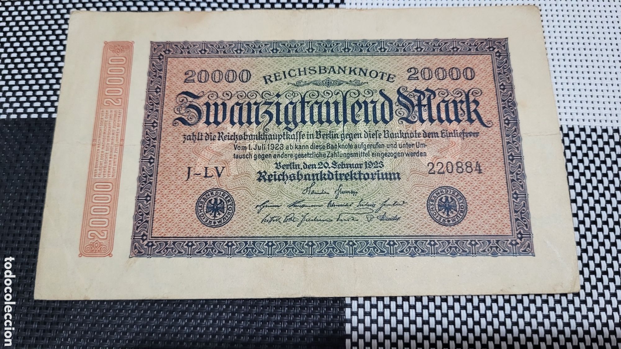 Notas Internacionais: Billete antiguo Alemania