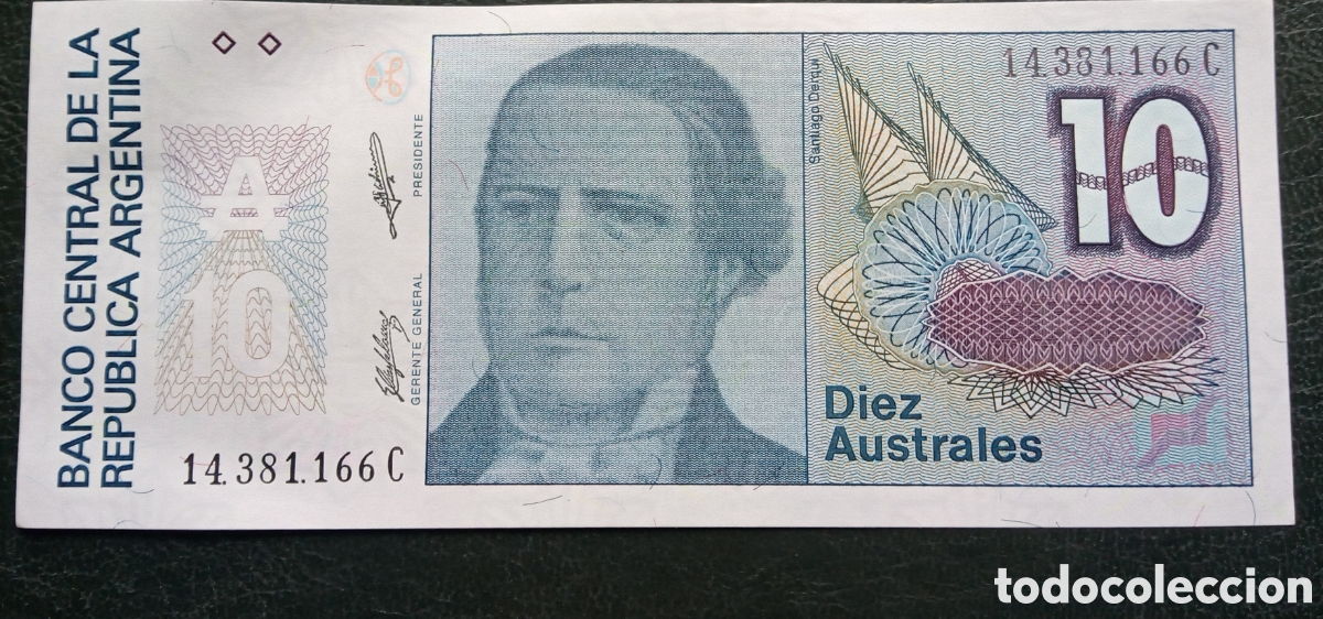 Billetes extranjeros: Argentina - 10 Australes 14331166C - Sc-