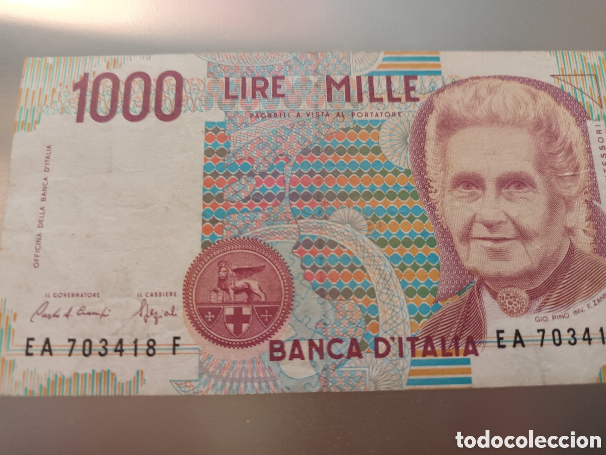 Billetes extranjeros: BILLETE DE 1000 LIRAS DE 1990 - Foto 1