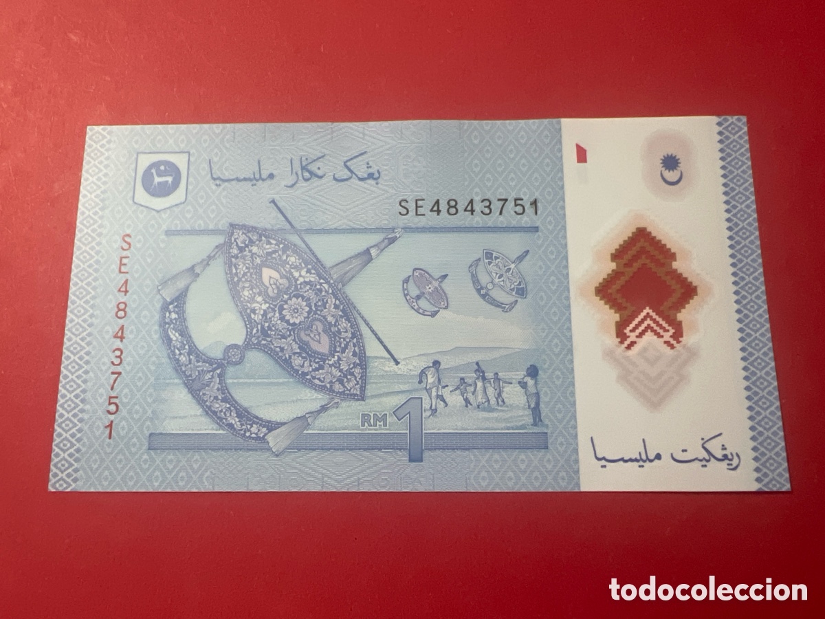 Billetes extranjeros: 142B. MALAYSIA,1 RINGGIT,2012,POLYMER, - Foto 2