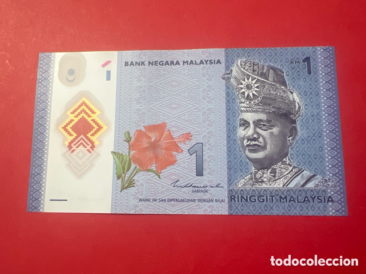 Billetes extranjeros: 142B. MALAYSIA,1 RINGGIT,2012,POLYMER,