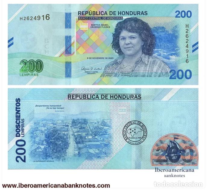 Billetes extranjeros: 200 lempiras Honduras 2026 UNC - Foto 1