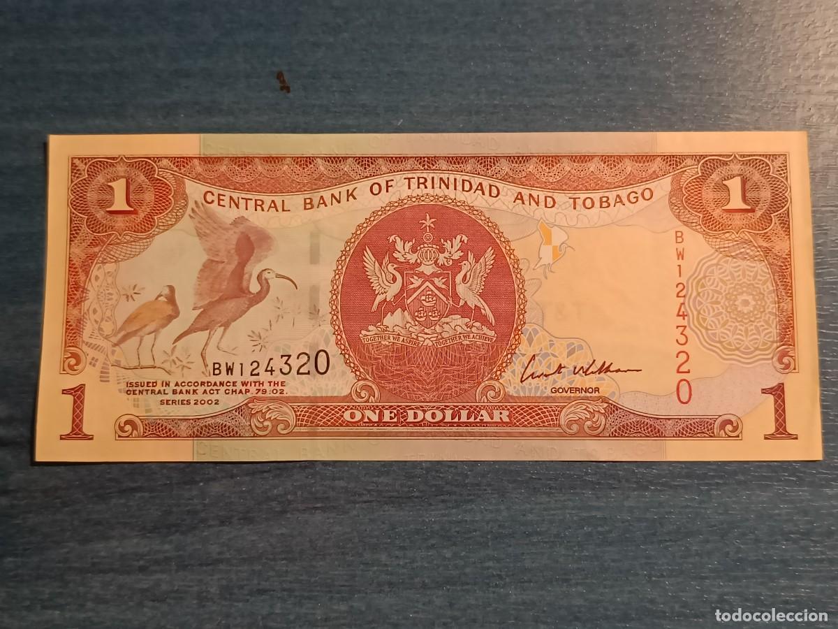 Banconote internazionali: Billete 1 dollar Trinidad and Tobago. 2002