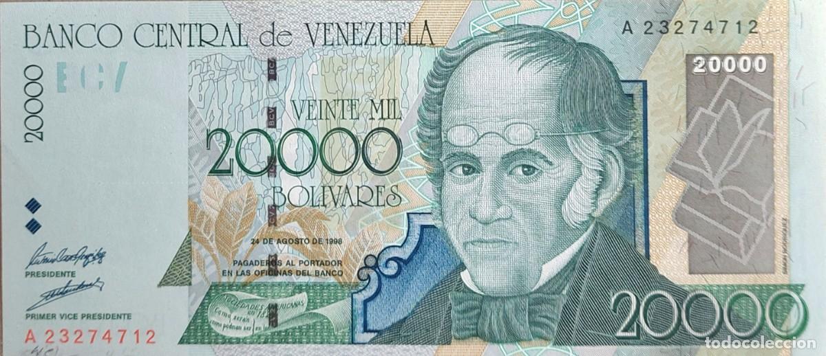 Billets internationaux: BILLETE DEL BANCO CENTRAL DE ( VENEZUELA ) 20.000 BOLIVARES 1998 PK 82 PLANCHA/ UNC.