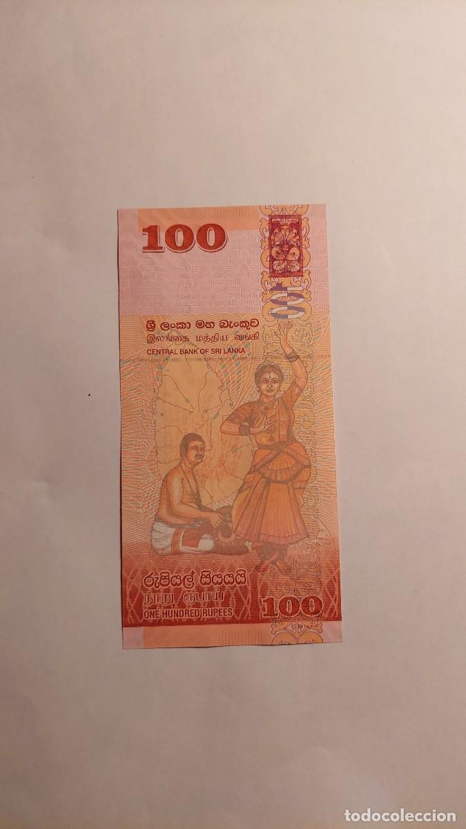 Billetes extranjeros: Billete 100 Rupees Sri Lanka 2010 - Foto 2