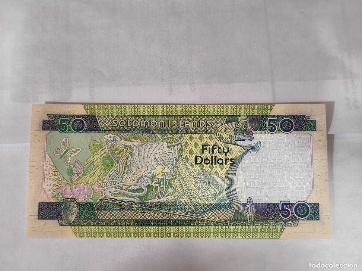 Billetes extranjeros: Solomon Islas 50dollar 2001 UNC. - Foto 2