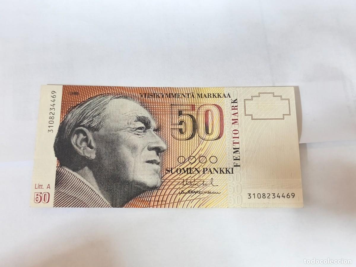 Internationale Banknoten: Finlandia 50marcos 1986 VF+