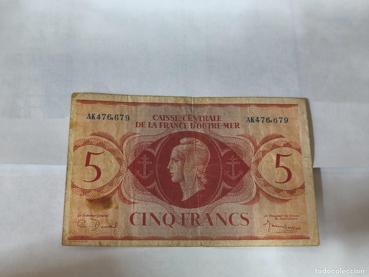 Internationale Banknoten: &Aacute;frica ecuatorial francesa 5francos 1944 F.