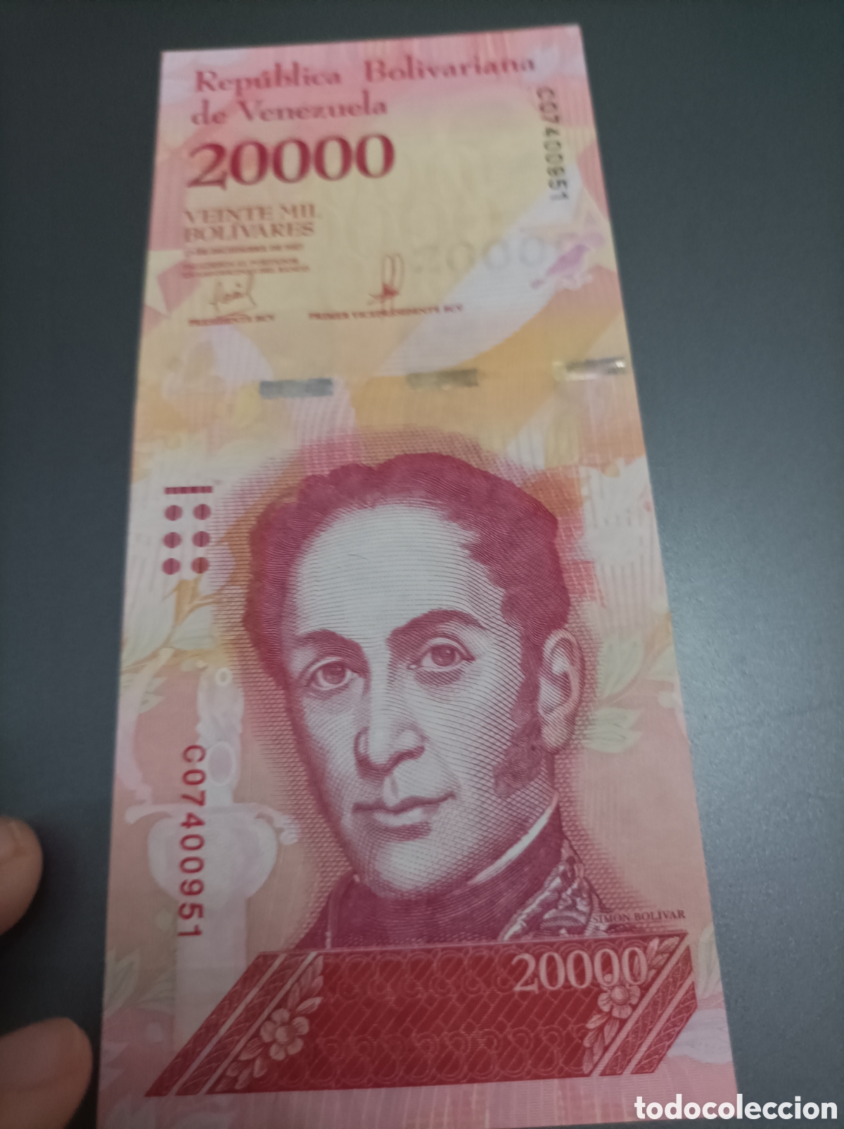 Notas Internacionais: Billete de Venezuela de 20000 bol&iacute;vares de 2017