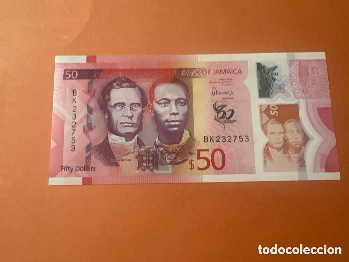 Billets internationaux: V1. Billete - JAMAICA. 50 d&oacute;lares 2023.