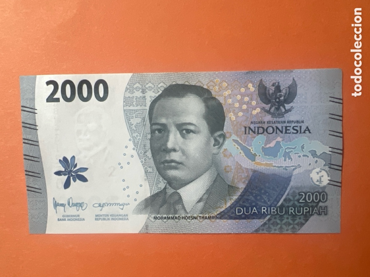 International Banknotes: V2. BILLETE INDONESIA. 2000 rupiah (rupees) 2022