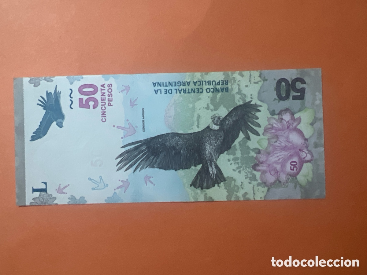 Billetes extranjeros: V4. Billete - ARGENTINA - 50 PESOS - Foto 2