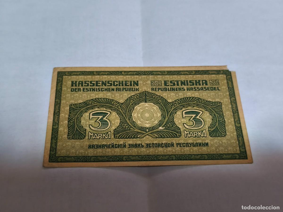 Banconote internazionali: Estonia 3marcos 1919 VF.