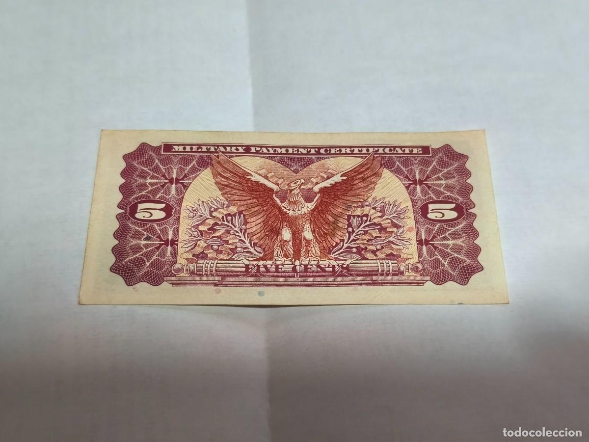 Billetes extranjeros: MPC USA 5centavos series 692. XF+ - Foto 2
