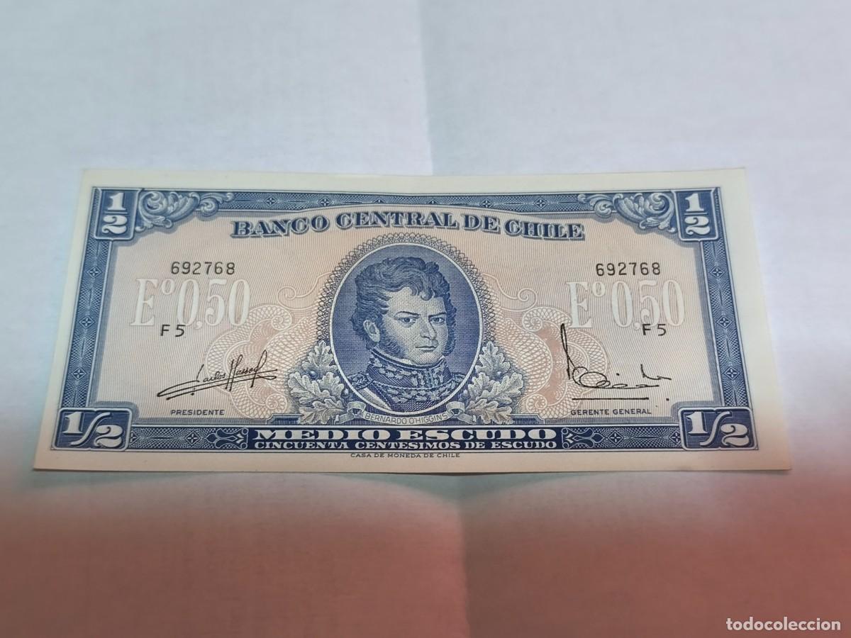 Billetes extranjeros: Chile 1/2escudos UNC-.