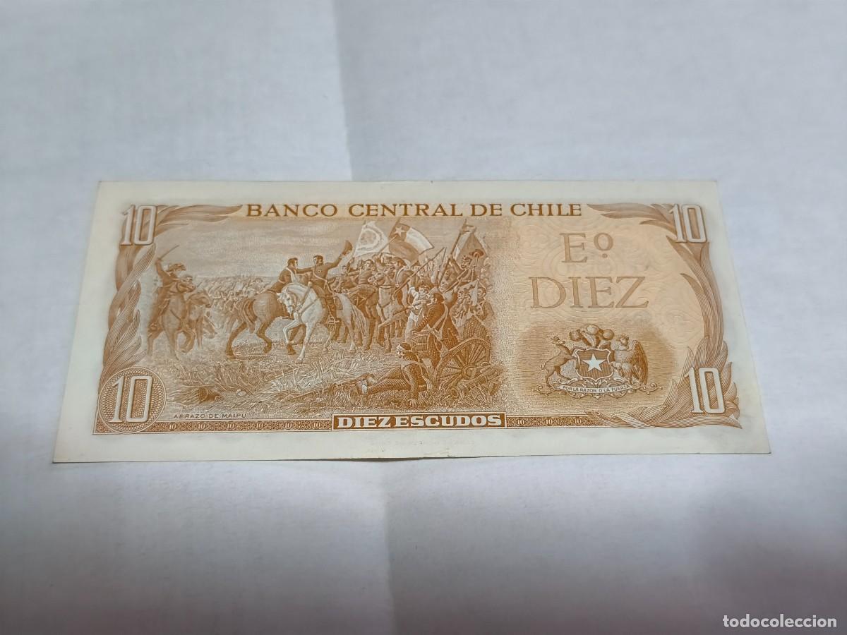 Billetes extranjeros: Chile 10escudos UNC-. - Foto 2