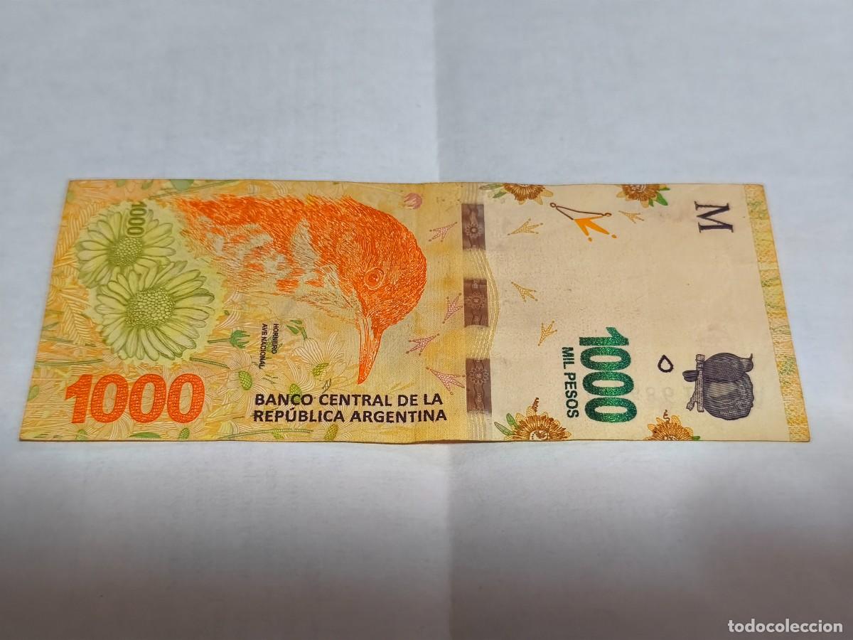 Billetes extranjeros: Argentina 1000pesos VF.