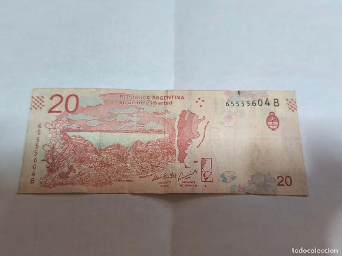 Billetes extranjeros: Argentina 20pesos VF. - Foto 2