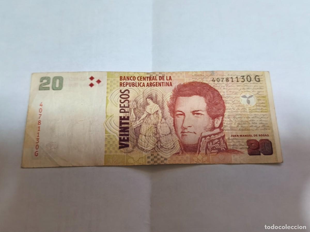 Billetes extranjeros: Argentina 20pesos VF. - Foto 1