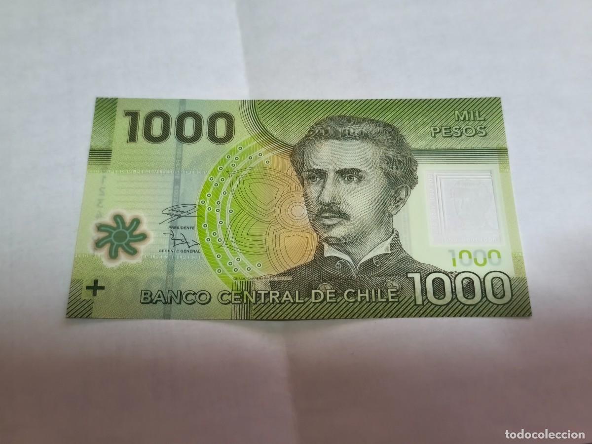 Billetes extranjeros: Chile 1000pesos UNC. - Foto 1