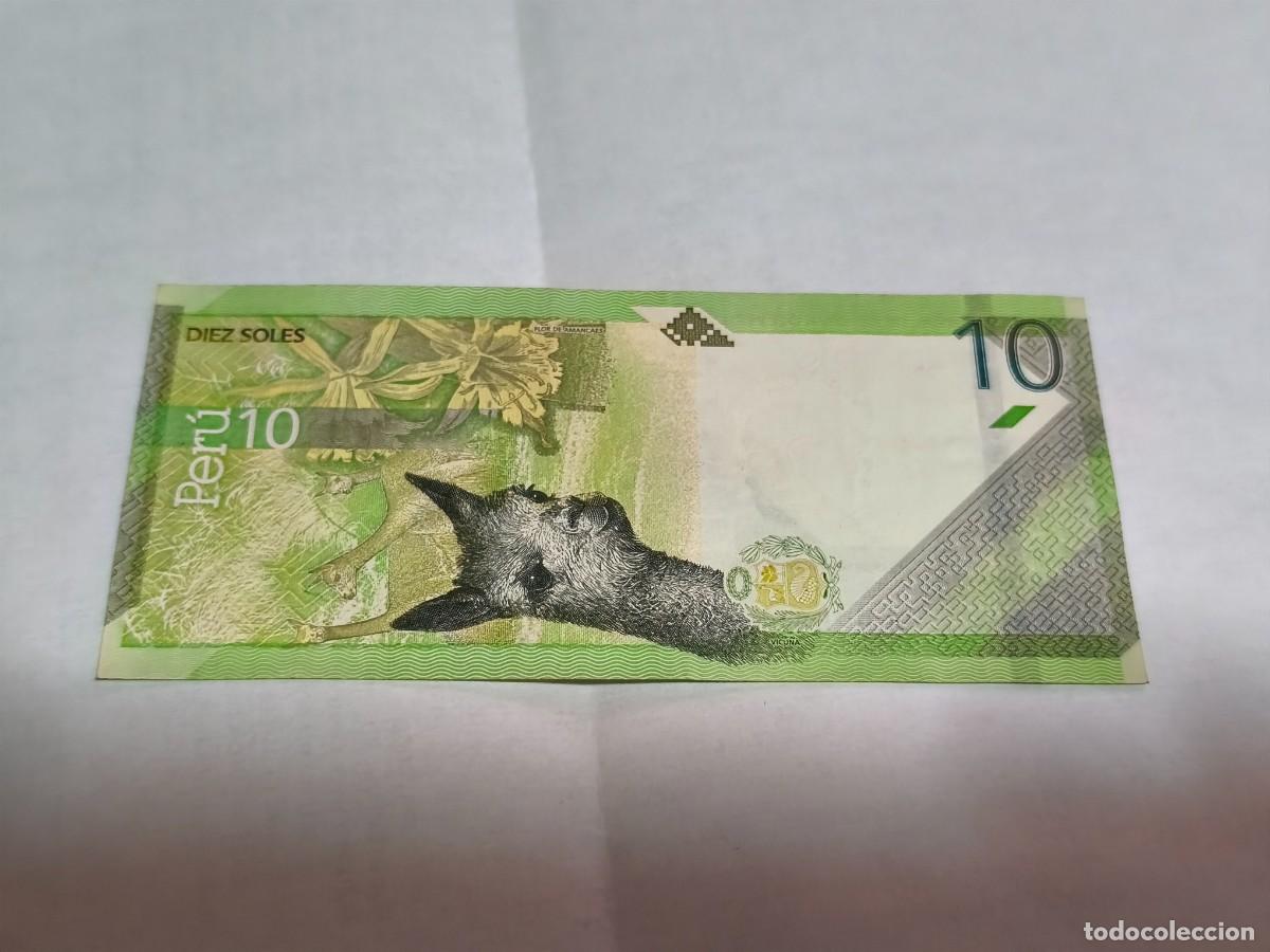 Billetes extranjeros: Peru 10soles 2022 VF. - Foto 2