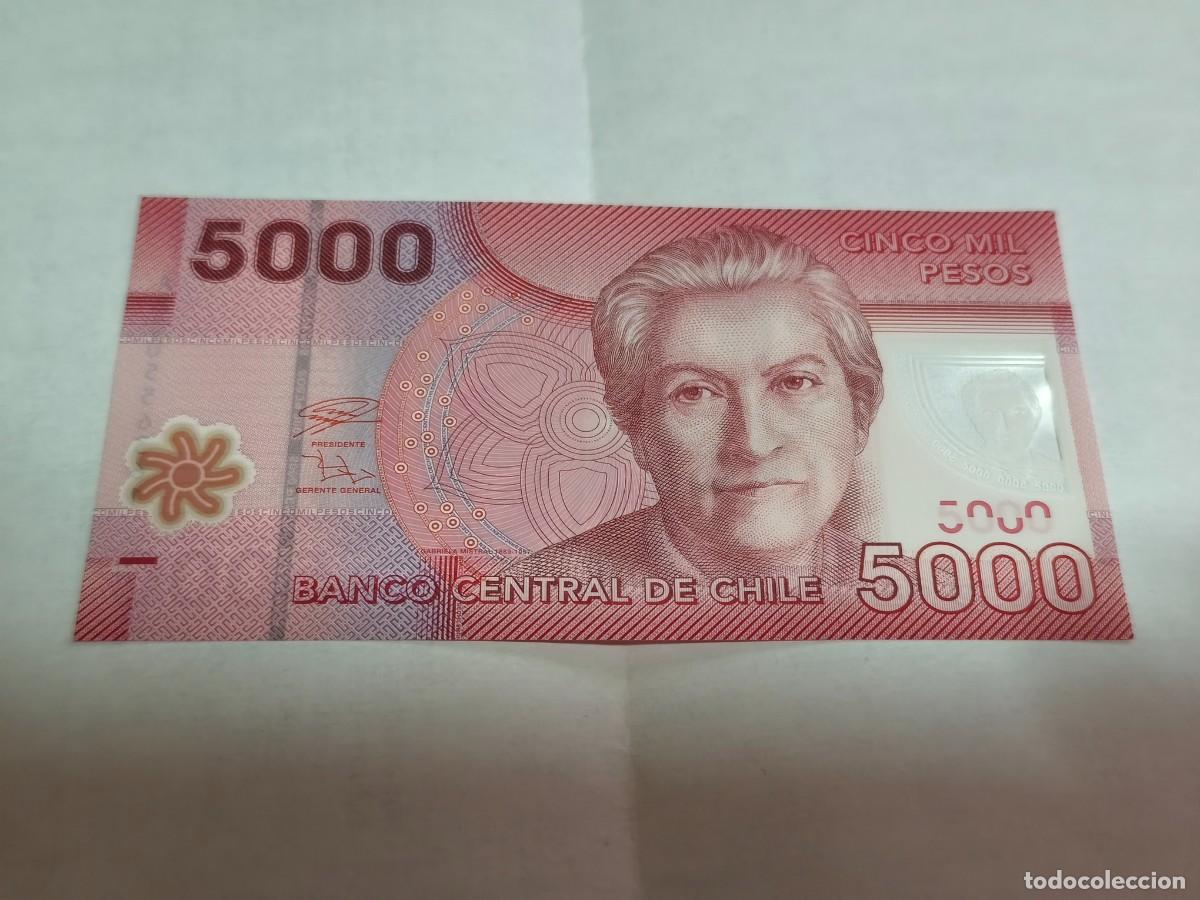 Billetes extranjeros: Chile 5000pesos UNC. - Foto 1