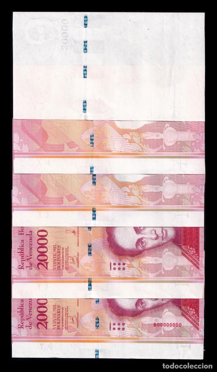 Billetes extranjeros: Venezuela Fase impresi&oacute;n 20000 Bol&iacute;vares Sim&oacute;n Bol&iacute;var 2017 Pick 99c Sc Unc