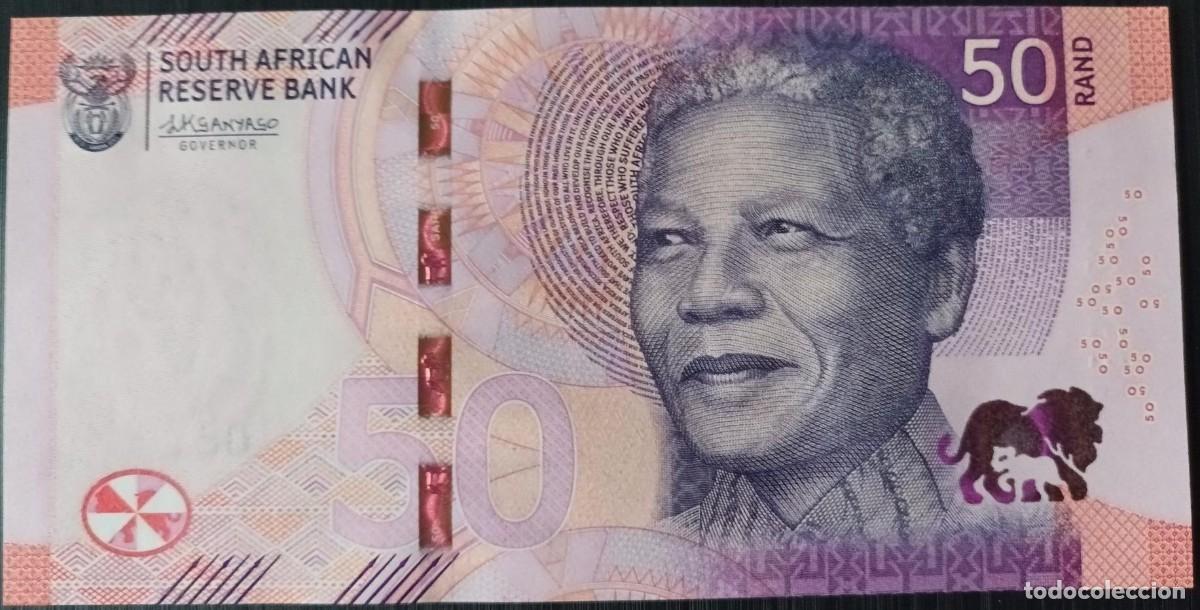 Billetes extranjeros: BILLETE DE SURAFRICA DE 50 RAND DEL A&Ntilde;O 2023 SIN CIRCULAR (SC)