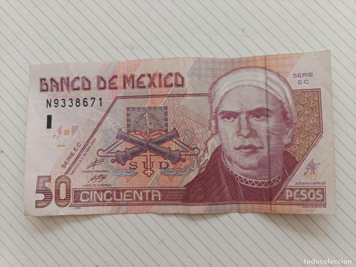 Billetes extranjeros: M&eacute;xico. 50 pesos de 2002 - Foto 1