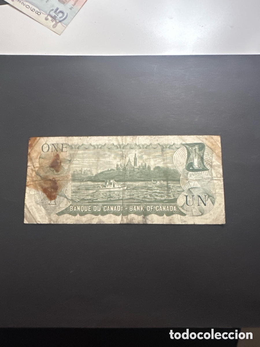 Billetes extranjeros: Billete de Canad&aacute; de 1 dollar a&ntilde;o 1973 - Foto 2